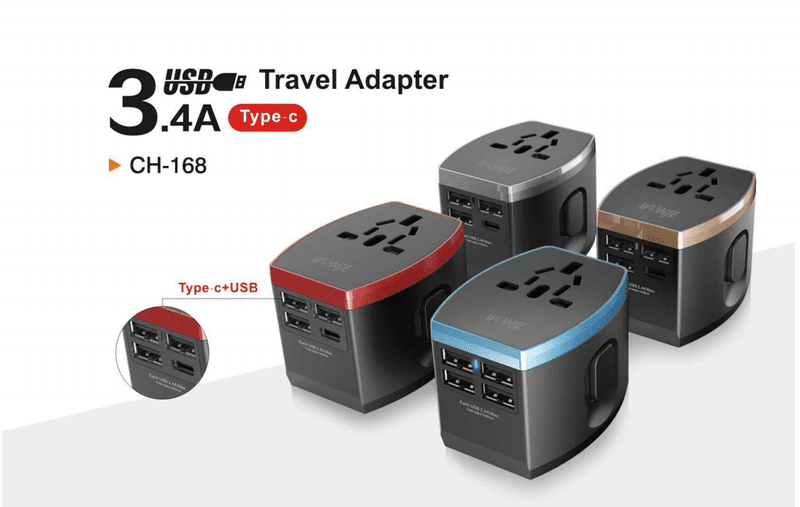 Travel adapter CH-168-3